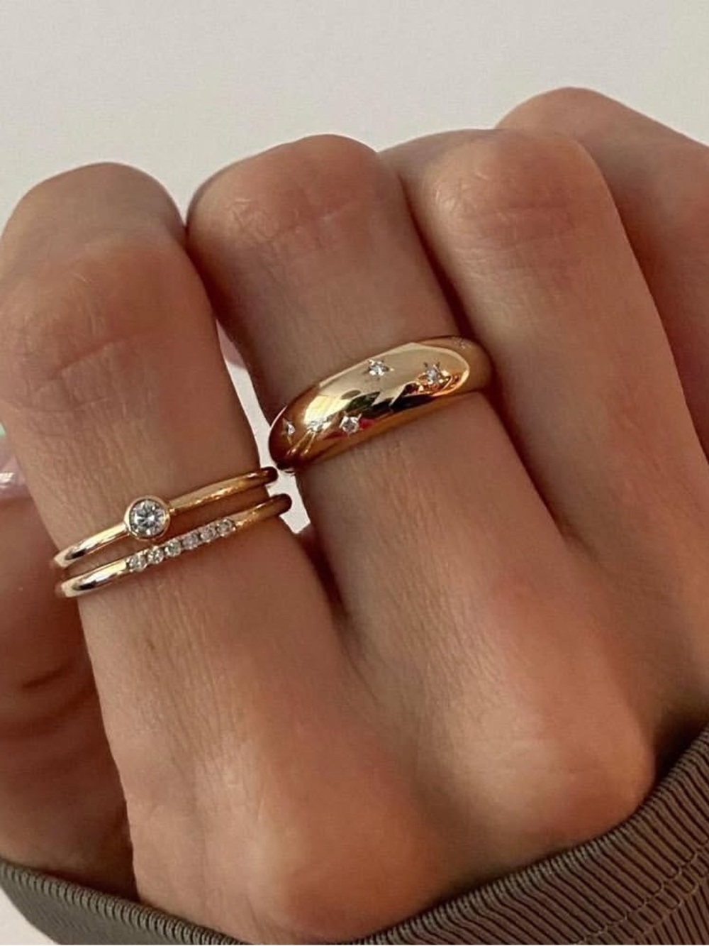 Mejuri | Ring | Mejuri Celestial Dome Ring | 14K and Natural Diamonds - Picture 10 of 10